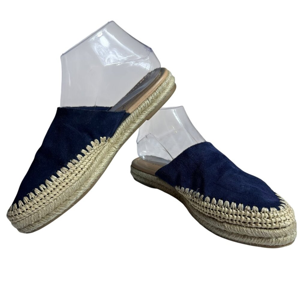 Sam Edelman Navy Blue Suede Espadrilles – Size 8M – EUC